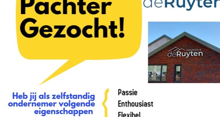 Dorpshuis moet opzoek naar nieuwe pachter.