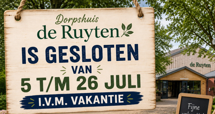 VAKANTIESLUITING 2026